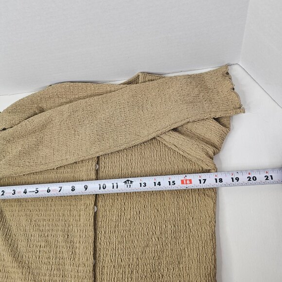 Dazy Brown Sweater Women Blouse Button Front Cardigan Long Sleeve XL - Picture 5 of 7